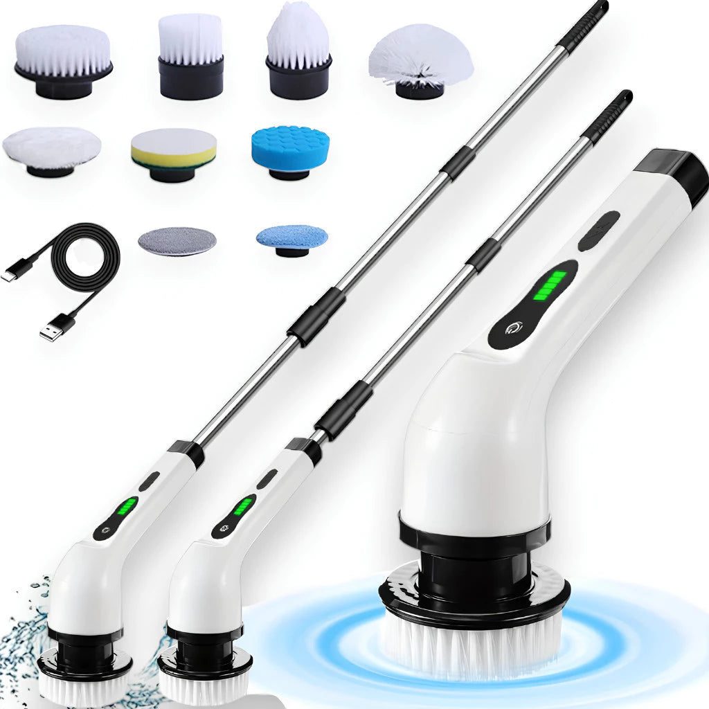MegaClean©Cepillo De Limpieza Eléctrico 9 En 1
