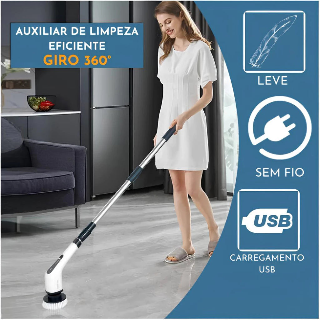 MegaClean©Cepillo De Limpieza Eléctrico 9 En 1